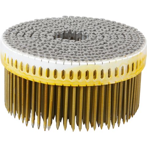 ESSVE 774631 Maskinspik coil, 0°, kullrigt huvud, RFR A4 2,5 x 65 mm, 1950-pack
