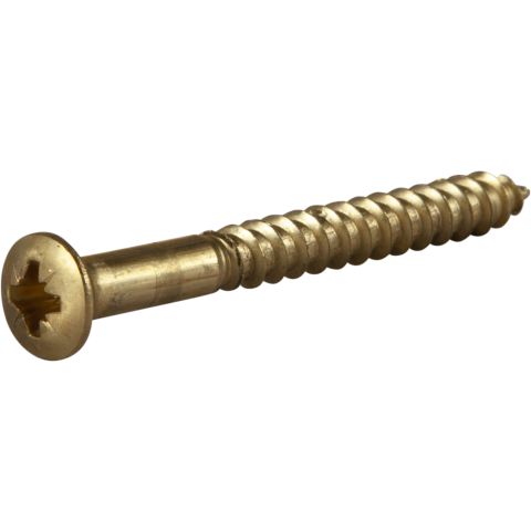 ESSVE 525185 Träskruv TKFX, mässing 5 x 50 mm, 6-pack