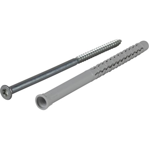 ESSVE GXL 404003 Fasadplugg Ø8 mm, TX30, FZB, försänkt huvud 120 mm, 50-pack