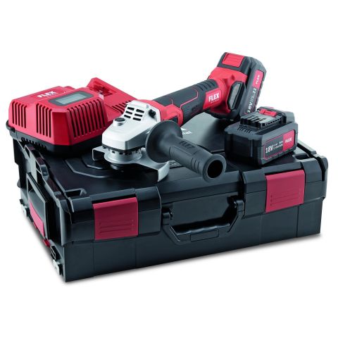 Flex LB125 18.0-EC Vinkelslip Ø125 mm, med batteri och laddare