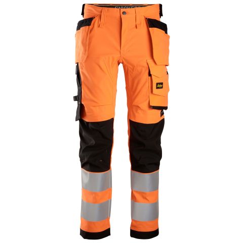 Snickers Workwear 6243 AllroundWork Arbetsbyxa varsel, orange/svart Varsel, Orange/Svart