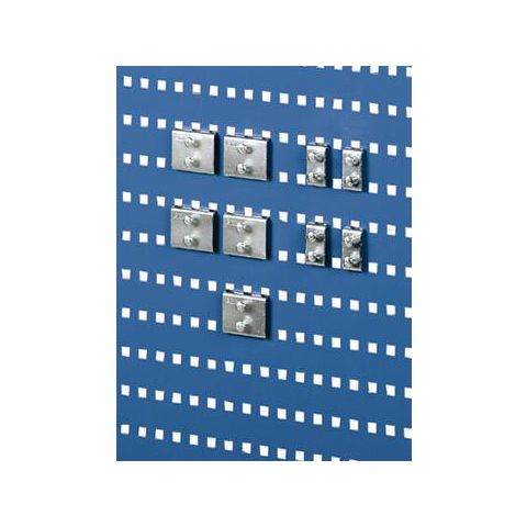 Treston 86151007 Ryggplåt perforerat, blå 740×194 mm