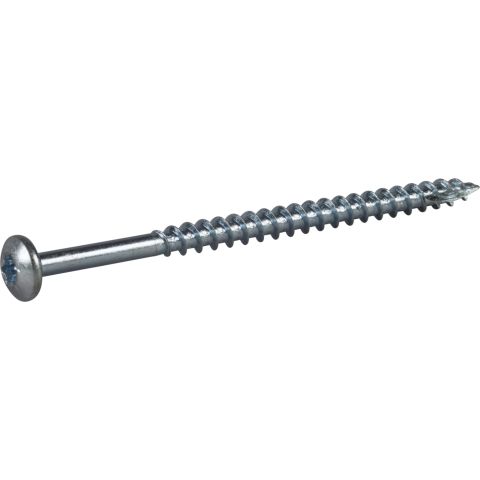 ESSVE 127181 Träskruv 5 mm Ø, TX25, helgängad, FZB 80 mm, 100-pack