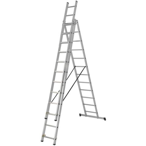 Skeppshultstegen 203-6 Kombistege 3-delad, aluminium 6 meter