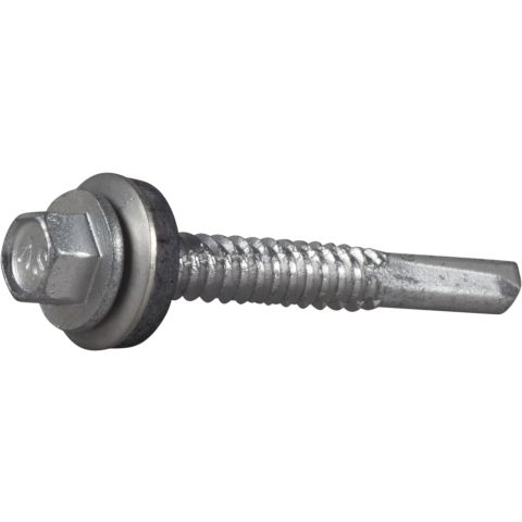 ESSVE 63833 Plåtskruv sexkantshuvud, CorrSeal, med bricka 5,5 x 25 mm, 200-pack