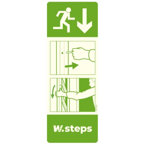 W.steps WURS IS-ST Instruktionsskylt