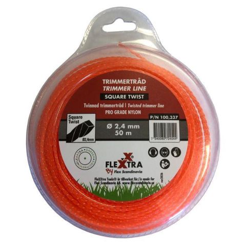 EGO 100.337 Trimmertråd Ø2,4 mm x 50 m, tvinnad