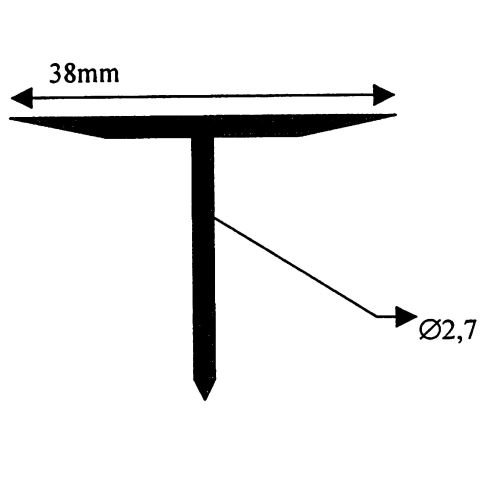 Climatech CDF Svetsspik Bredd: 2,7 mm, 1000-pack Längd: 28 mm