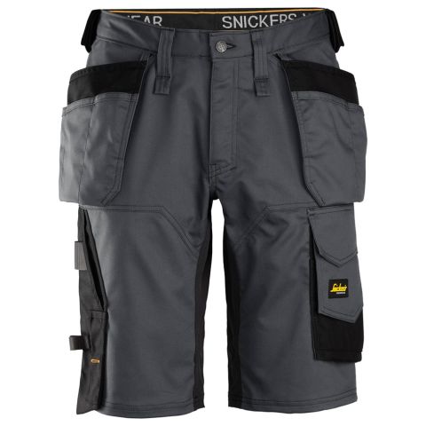 Snickers Workwear 6151 AllroundWork Shorts stålgrå/svart Stålgrå/Svart