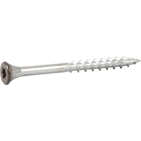 ESSVE 537352 Fasadskruv 4,4×52 mm, rostfri/syrafast A4, band. Brun, 250-pack